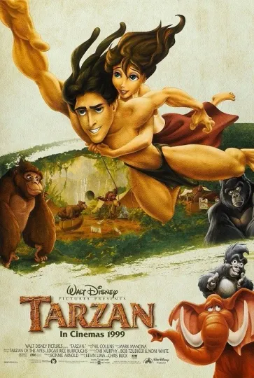 Discover Walt Disney's Tarzan movie poster print  :  11 x 17 inches (c)