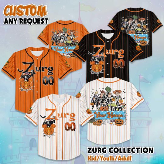 Discover Custom Zurg Halloween Baseball Jersey, Disney Toy Story Halloween Jersey, Disney Baseball Jersey Gift for Fans, Disney Jersey
