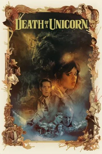 Death Of A Unicorn Movie Poster Jenna Ortega  Vertical Premium Matte