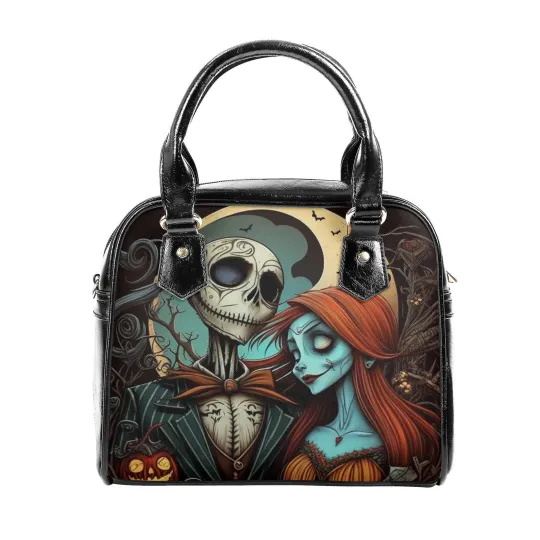 Discover Jack and Sally NMBC Nightmare Before Christmas Shoulder Handbag, Gift Halloween