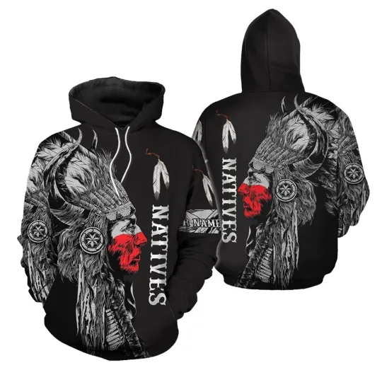 Discover American Nativeee Prideee 3D All Over Print Hoodie Kids, Size S