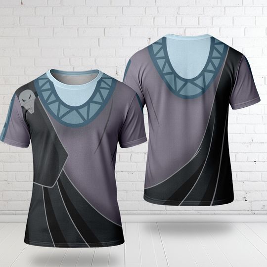 The Hades Costume 3D T-Shirt, Hercules Villain Cosplay Costume Tee