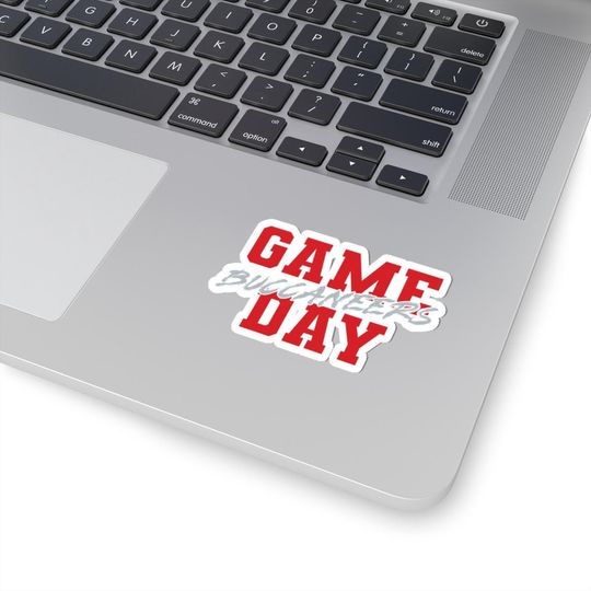 Tampa Bay Football Sticker, Buccaneers Game Day Football Sticker