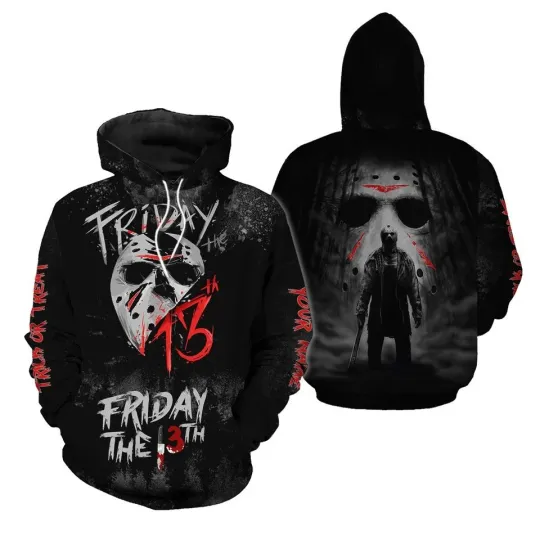 Discover The Friday Of 13th Halloween Horror 3D Hoodie Kids, All Over Printed