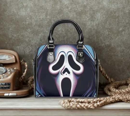 Discover Scream-Inspired Shoulder Handbag, Trendy Tote, Horror Fan Purse, Halloween