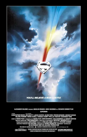 Superman The Movie Poster - Christopher Reeve - Premium Matte Vertical Poster