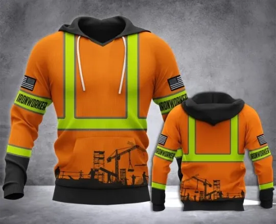 Ironworker All Over Printed Hoodie Men Women Gift 3D Hoodie