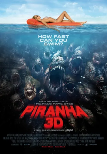 Discover Piranha Movie Poster Print , Horror Vertical Poster