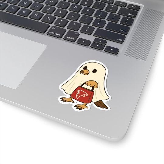 Halloween Ghost Sticker, Atlanta Football Sticker, Falcons Football Sticker, Football Fan Sticker, Game Day Sticker