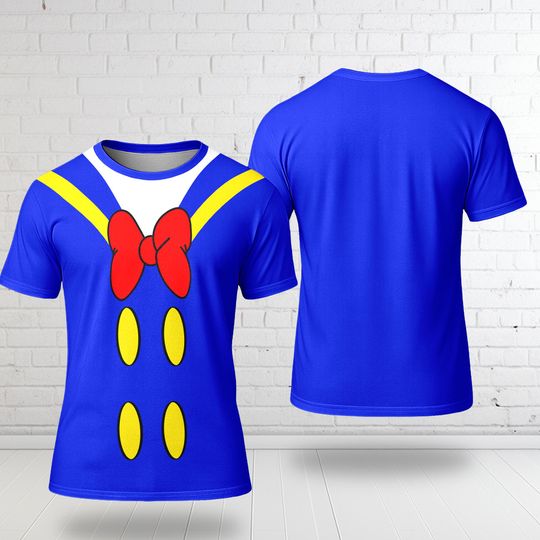 Donald Duck Costume T-Shirt, Mickey And Friend Cosplay Costume Tee