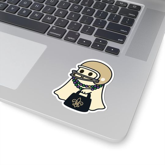 Discover Halloween Ghost Sticker, New Orleans Football Sticker, Saints Football Sticker,Football Lovers Gift, Saints Sticker, Game Day Sticker