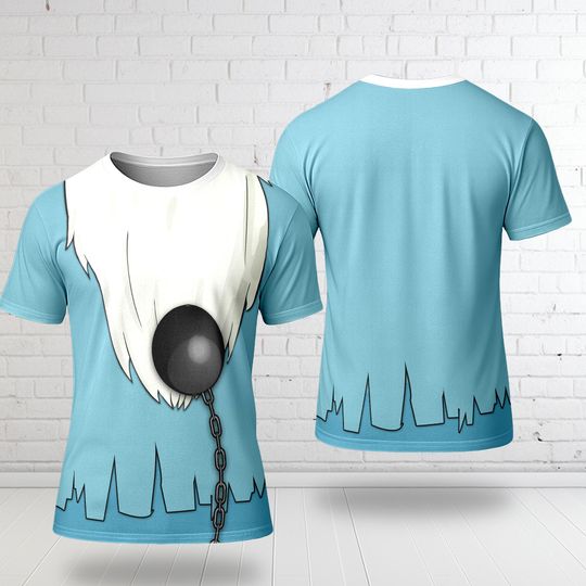 Haunted Mansion 3D Shirt, Gus Hitchhiking Ghosts Costume T-Shirt