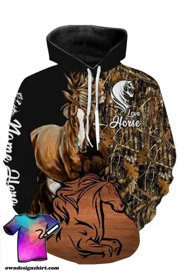 Discover Love Horse Personalized Full 3D Hoodie All Over Print Men Women Gift
