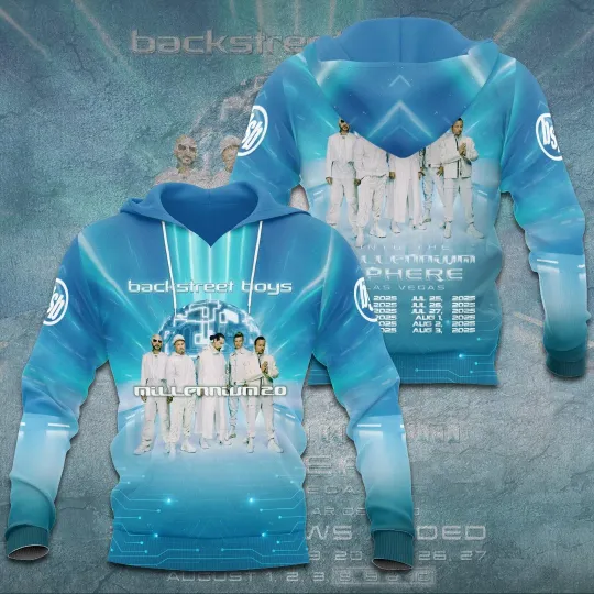 Discover Backstreet Boys Into The Millennium 2025 Las Vegas 3D Hoodie