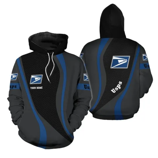 Discover Personalized uspsss Postalll Service 3D Hoodie Kids Gift Hoodie 3D Printed