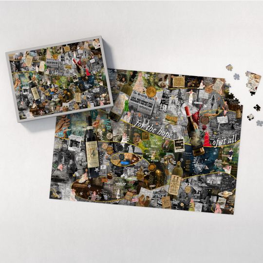 Discover Folk Era Jigsaw Puzzle, Lyrics & Easter Eggs Puzzle (1000, 500) Eras Music Fan Gift, Puzzle Gift for Her, Music Gift, Concert Fan Gift