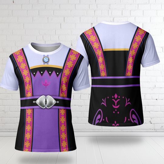Discover Winter Queen Costume 3D All Over Print Shirt, Royal Mom Cosplay Costume, Magic Ice Princess Halloween Costume For Family Group T Shirt