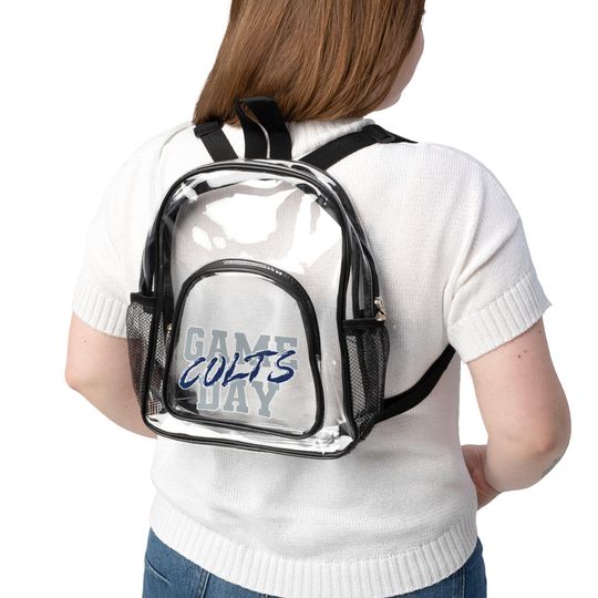 Discover GAME DAY Indianapolis Football Team Colts Clear Backpack, Game Day Bag, Clear Sport Bag