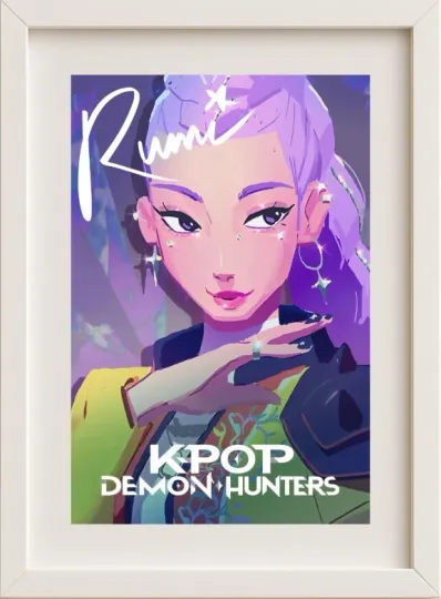 Kpop Demon Hunters Poster Rumi A4 Premium Matte Vertical Poster
