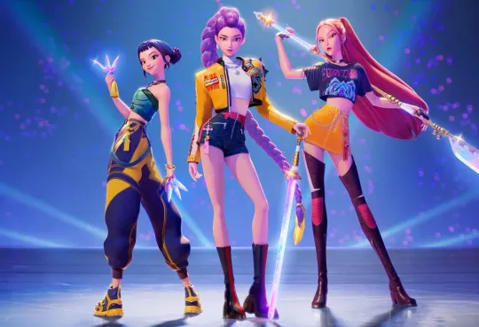 Discover Kpop Demon Hunters movie poster -  style 3 13x19 high quality Art Print