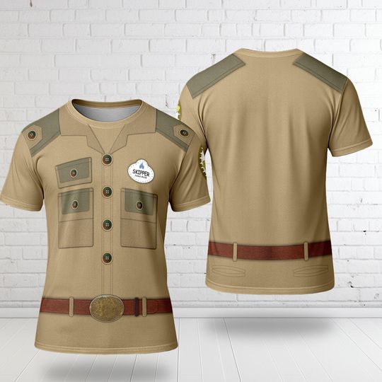 Discover Jungle Skipper Suit Cosplay Costume 3D Shirt, American Movie Character Cosplay Men Tee, Halloween Costume For Family Group T Shirt