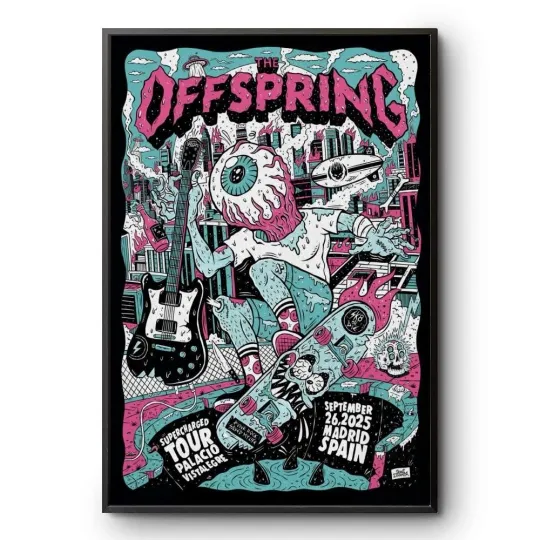 Discover HOT The Offspring Madrid On September 26 2025 Poster 18x24