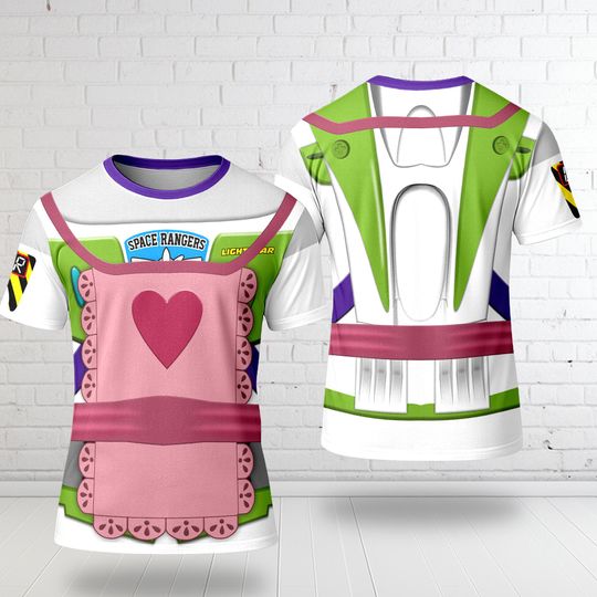 Mrs. Nesbitt 3D Costume Shirt, Buzz Lightyear Astronaut Toy Halloween 3D Shirt