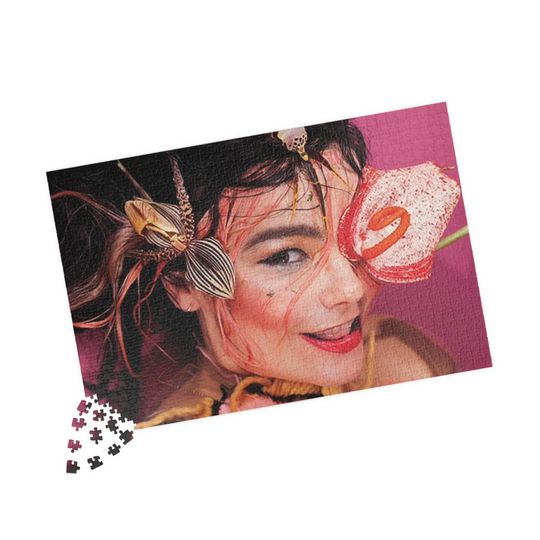 Discover Bjork 'Flowers' Jigsaw Puzzles - Music Enthusiast, Merch, Art Games, Collections, Merchandise, Fan Gifts, Fun Challenging, Creative Pictures