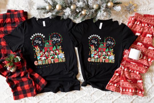 Discover Mickeys Very Merry Christmas Party Shirt, Disney Family Christmas Shirt, Matching Christmas Tees, Mickey and Friends Christmas Shirt, Xmas