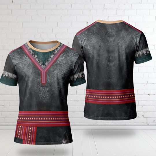 Discover Kristoff Prince Character Cosplay Costume Shirt, Halloween Costume For Family Group 3D Hoodie, Frozen Prince 3D Costume Vacation T-Shirt
