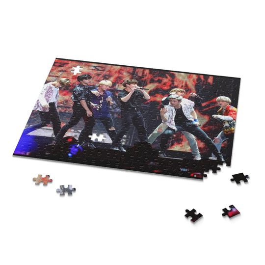 Discover BTS 'Live' Jigsaw Puzzles - Gift Ready Box, Friends Family Fun, Jungkook, Jimin, Suga, Jin, J-Hope, BTS Band, BTS Concert, Merchandise, Gift
