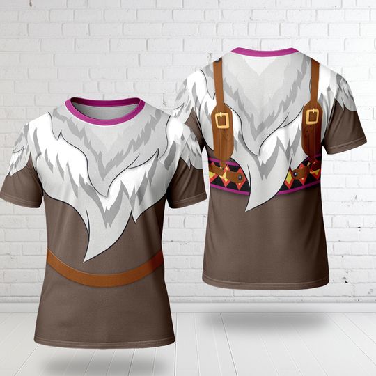 Discover Sven Frozen Reindeer Costume T-Shirt, Sven Reindeer 3D Shirt, Frozen Magic Kingdom Character Halloween Cosplay Party Christmas Gift