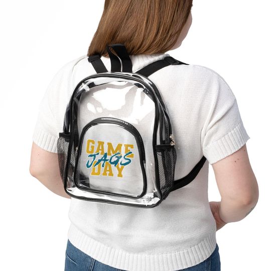 Discover GAME DAY Jacksonville Football Team Jaguars Clear Backpack, Game Day Bag, Clear Sport Bag
