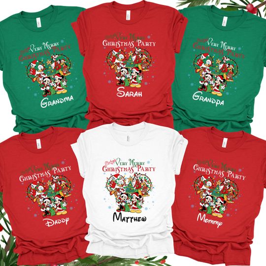 Discover Custom Disney Trip Christmas Shirt, Disney Christmas Shirt, Christmas Family Matching Shirt , Disneyland Christmas Shirt, Disney Holiday Tee