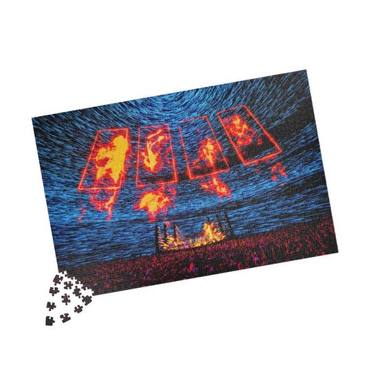 Discover Phish 'The Sphere' (Fuego) Jigsaw Puzzles - Vegas Image, Music Lovers Activity, Mind Teaser Games, Family Night, Trey Anastasio, Jon Fishman