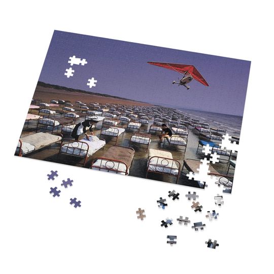 Discover Pink Floyd 'A Momentary Lapse of Reason' Jigsaw Puzzles (with Tin) - Album Cover Art, Family Fun Games, Custom Music Fan Gifts, Roger Waters