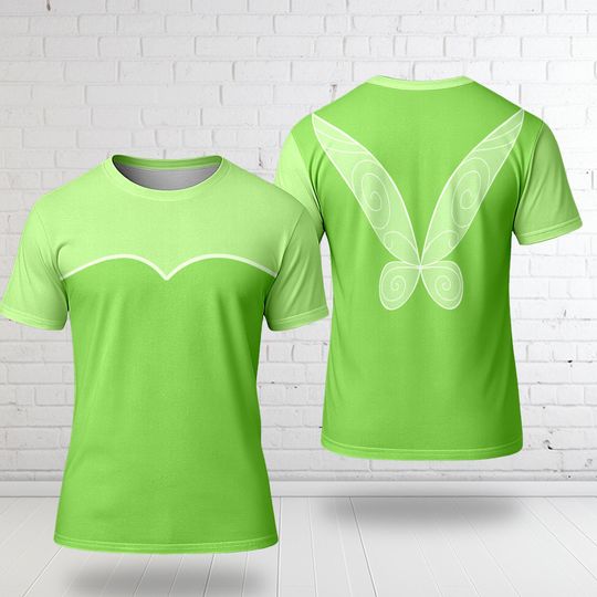 Tinker Bell Fairy Costume T-Shirt, Tinker Bell Suit Cosplay Costume Shirt