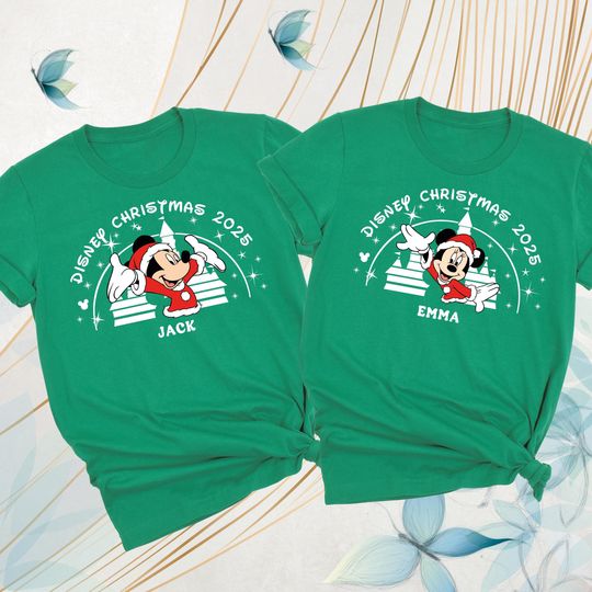 Discover Disney Christmas Shirts Christmas Disney Family Trip Tshirt Custom Disney Christmas Party Shirt Disneyland Matching Christmas Holiday Shirts