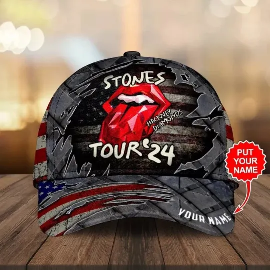 Personalized The Rolling Stones Classic Cap – Customizable for Fans, Trendy Cap