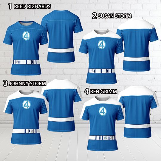 Fantastic Four 3D Halloween Costume Shirt, Marvel Fantastic Four First Steps Hoodie