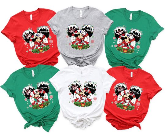 Discover Disney Wish Christmas Cruise Shirt, Disney Mickey And Minnie Christmas Trip Shirts, Family Matching Christmas Shirt, Custom Xmas Cruise Trip