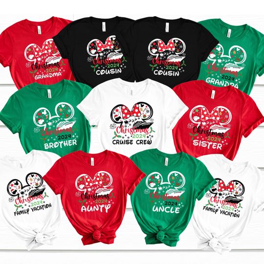Discover Disney Cruise Christmas Shirts Custom, Custom Disney Cruise X-mas Tees, Disney Cruise Christmas Shirt, Family Disney Xmas Tee, Christmas Tee