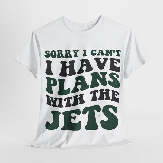 Discover Sorry I Can't I Have Plans With New York Football Shirt, Jets Fan Shirt, Game Day Shirt