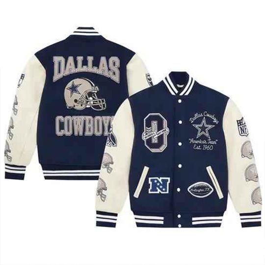 Discover Vintage Dallas Cowboys Varsity Jacket: Classic Letterman Style