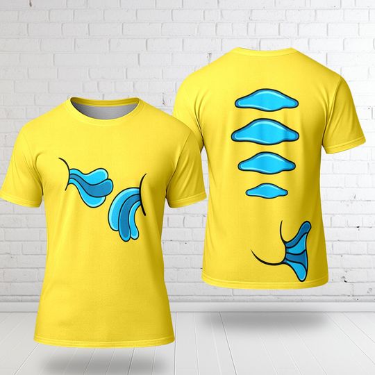 Discover Finding Yellow Fish Cosplay Costume Shirt, Halloween Costume For Family Group 3D Shirt