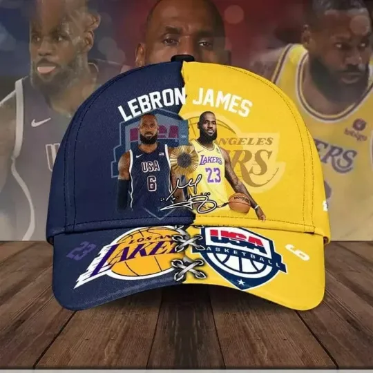 Lebron James Lakers x USA Basketball Cap - Best Gift For Fans
