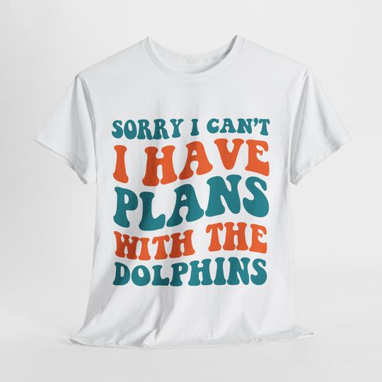 Discover Sorry I Can't I Have Plans With Miami Football Shirt, Dolphins Fan Shirt, Game Day Shirt