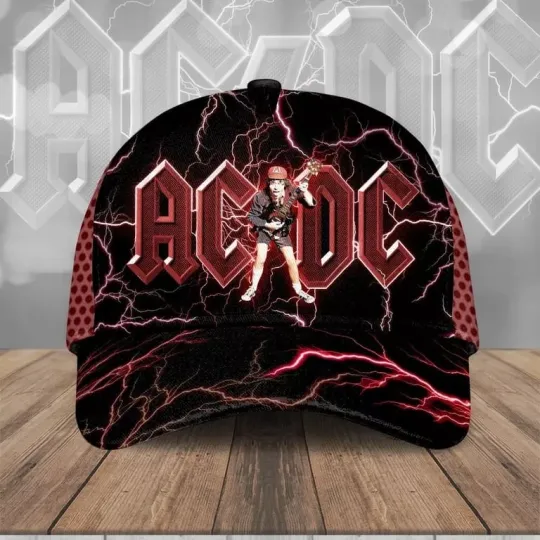 Discover AC-DC x Angus Young Classic Cap – Rock Band Fan Gear, Adjustable Strapback Cap