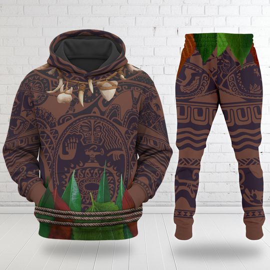 Maui 3D Adult T-shirt Hoodie, Moana Movie Cosplay Costume Hoodie