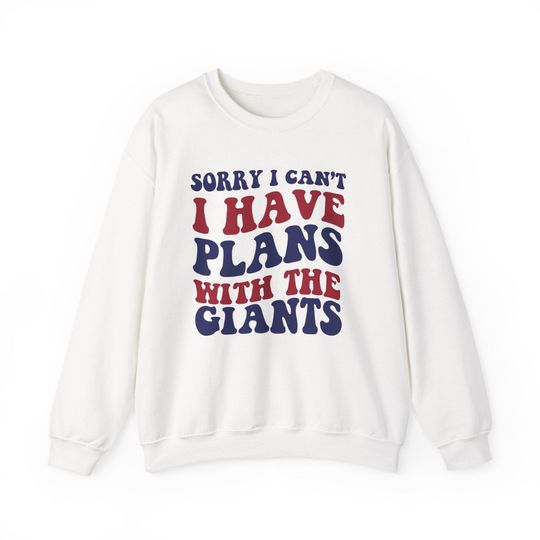 Discover Sorry I Can't I Have Plans With New York Football Sweatshirt, Football Lovers Sweatshirt, Americas Team Game Day